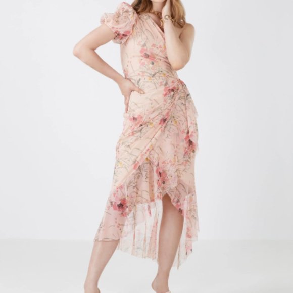 BCBGMAXAZRIA SYDNEY MIDI DRESS - Picture 3 of 11